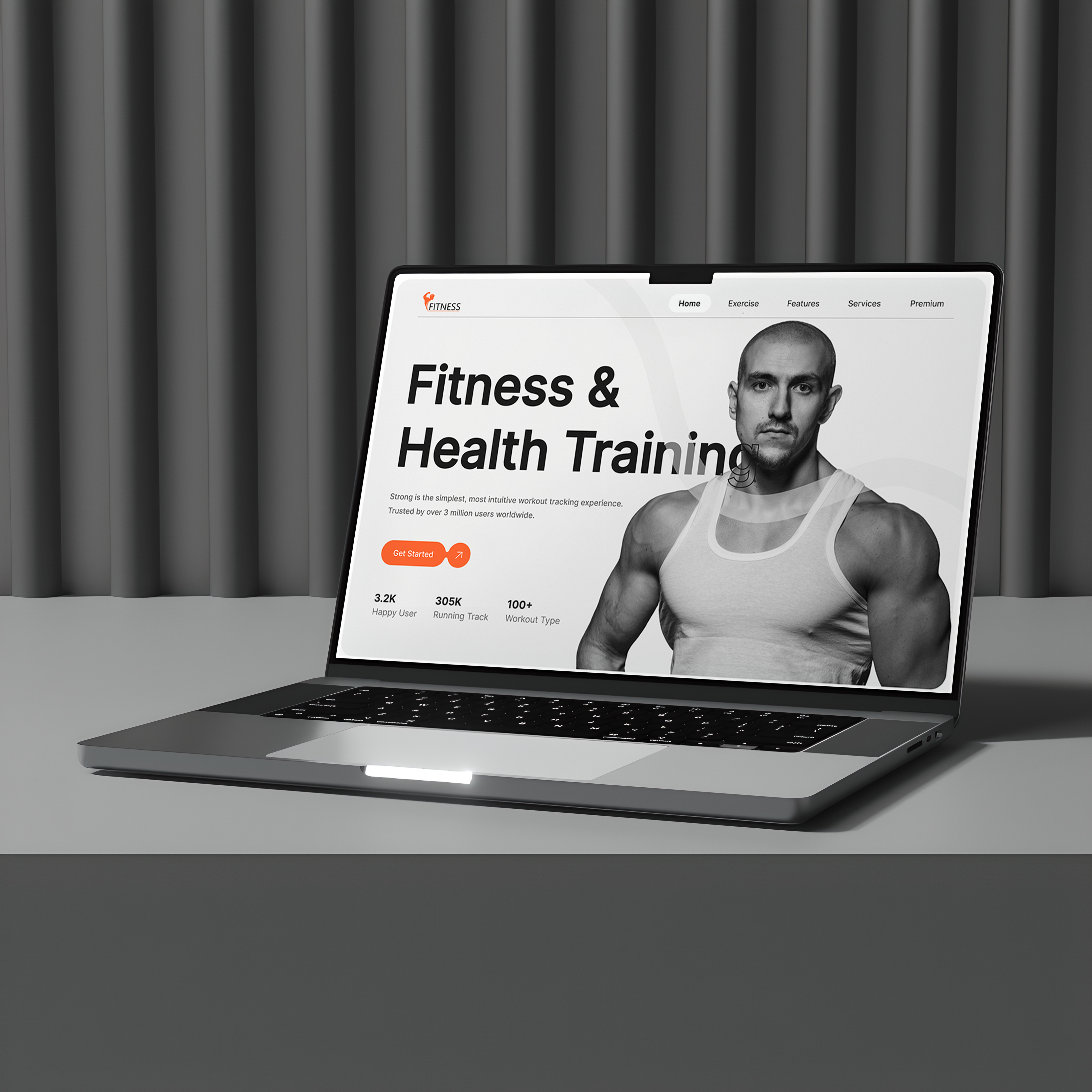 Fitness Training Website branding clean interface design figma fitness app fitnessuiux gym health app hero section landing page modernuiux product design shakib ui design uiux ux design web design website