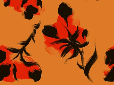 Red Floral Mood. Seamless pattern fabric fashion floral flower pattern red seamless pattern surface pattern textile