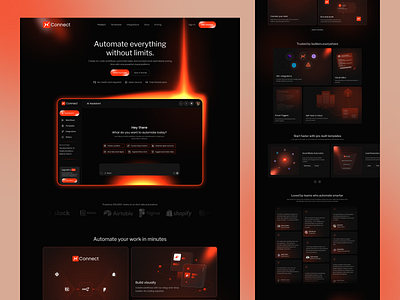 Automation website automation automation website landing page saas saas automation saas website saas workflow ui ux website workflow workflow automation