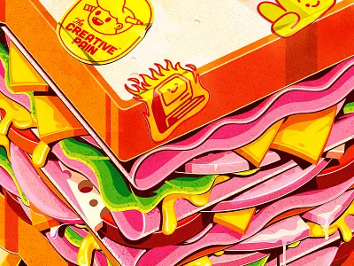 Feeling Hungry illustration illustrator sandwich the creative pain vector