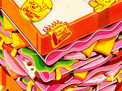 Feeling Hungry illustration illustrator sandwich the creative pain vector