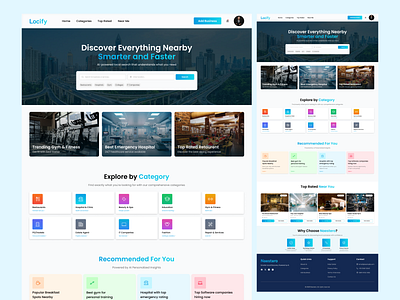 Locify Search Engine Platform adobe xd branding design figma graphic design illustration justdial logo search engine search platform ui ui design vector