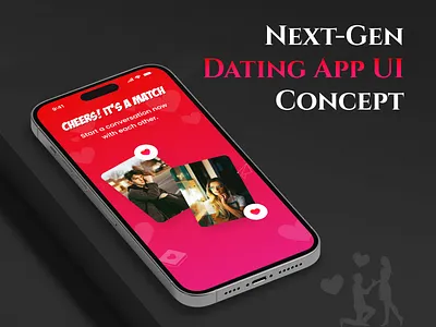 Next-Gen Dating App UI Concept app design dating dating app figma mobile app mobile app design online dating photoshop ui ui design uiux ussllc