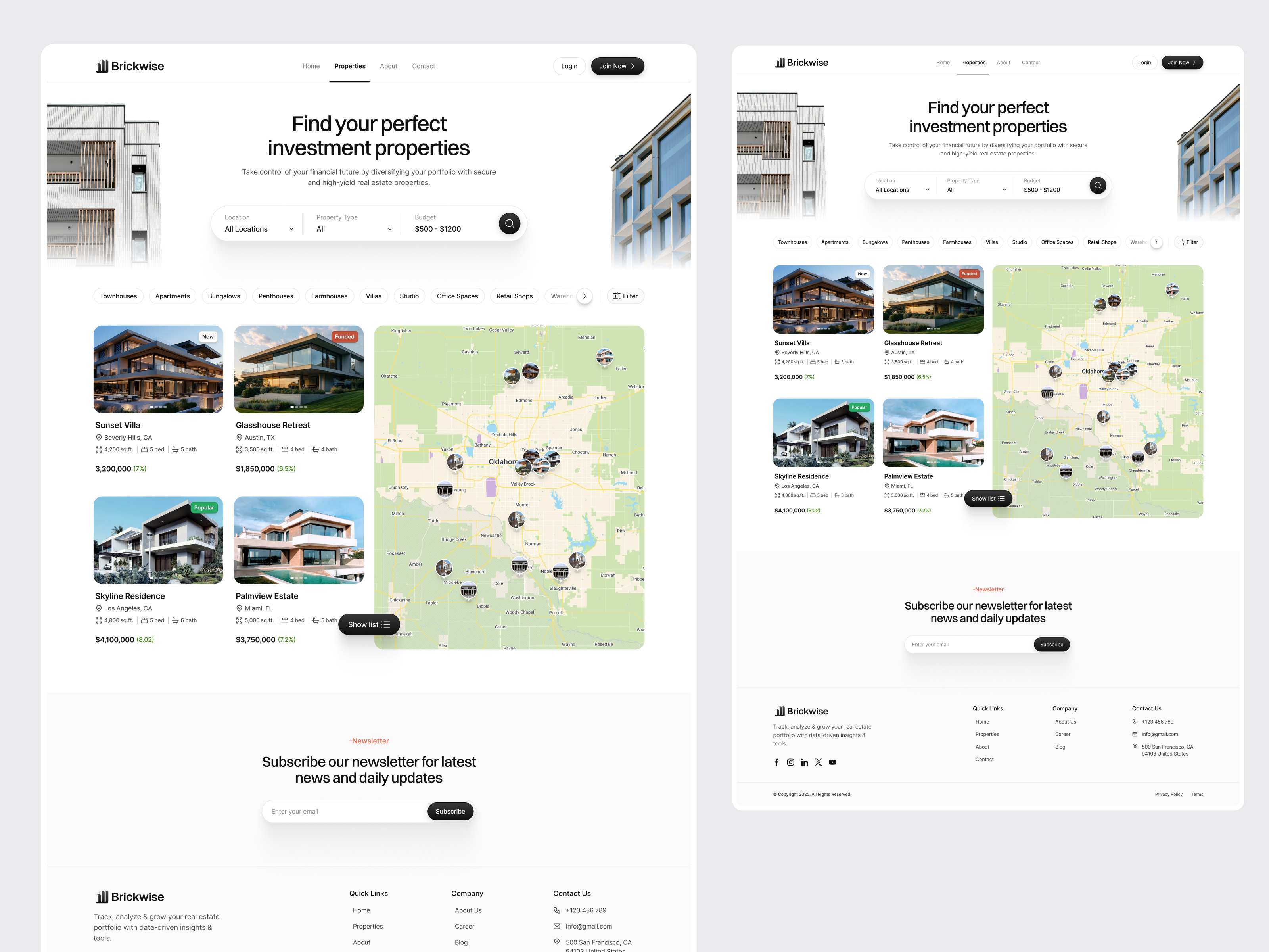Example of Saa S Landing Page UI UX Design