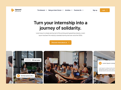 Education Website Design for Intern clean ui education ui education website education website ui internship website landing page ui landingpage ui minimal ui modern ui web design website design ui website ui