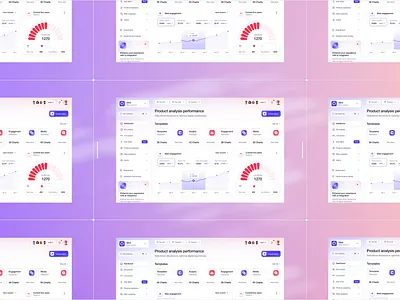 Qlick- AI Driven business intelligence platform ai bar chart chart dashboard data design guage trendy design ui user interface ux visualization web web application webapp webdesign website