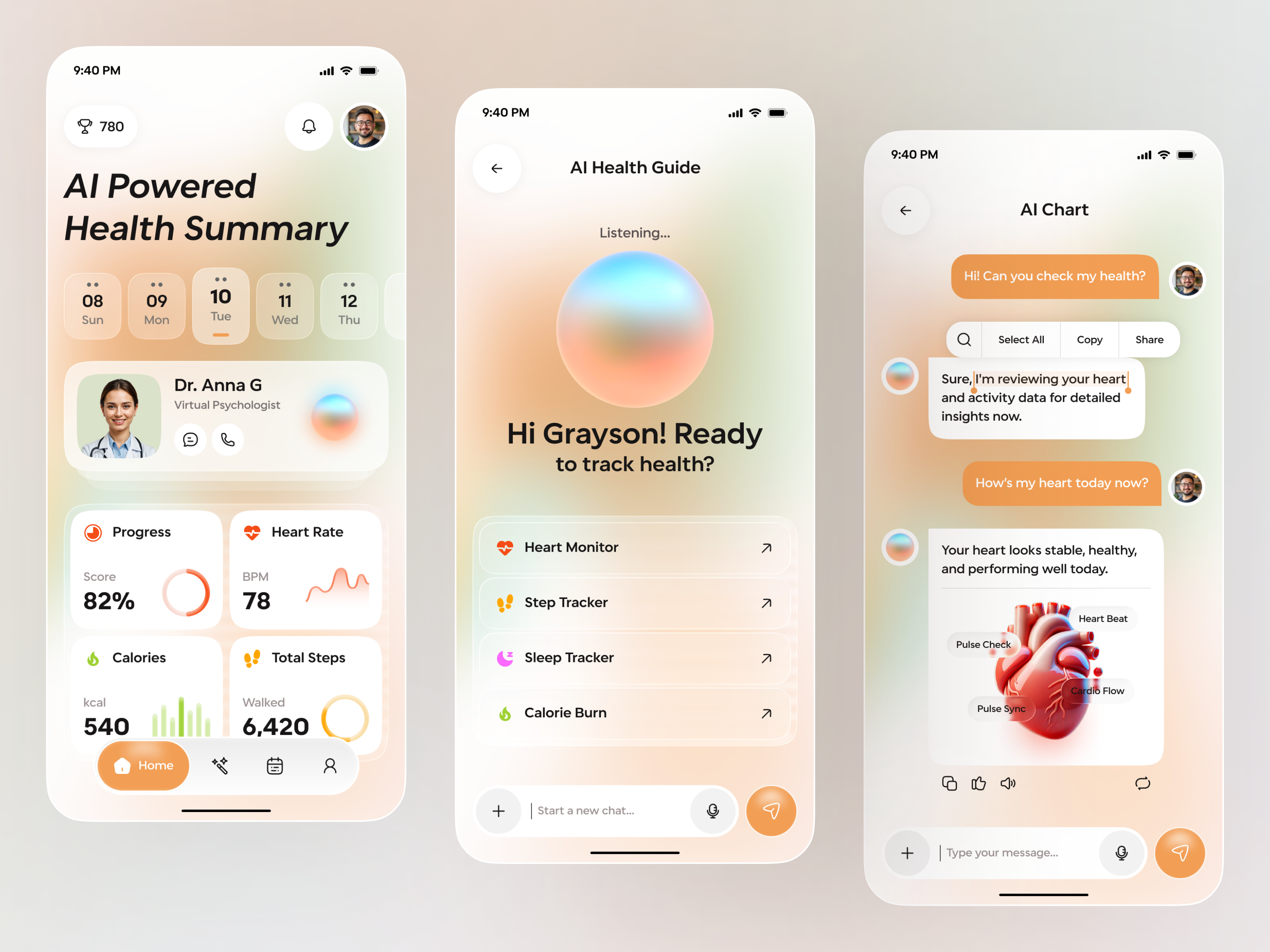Example of Health Mobile App Design And Development