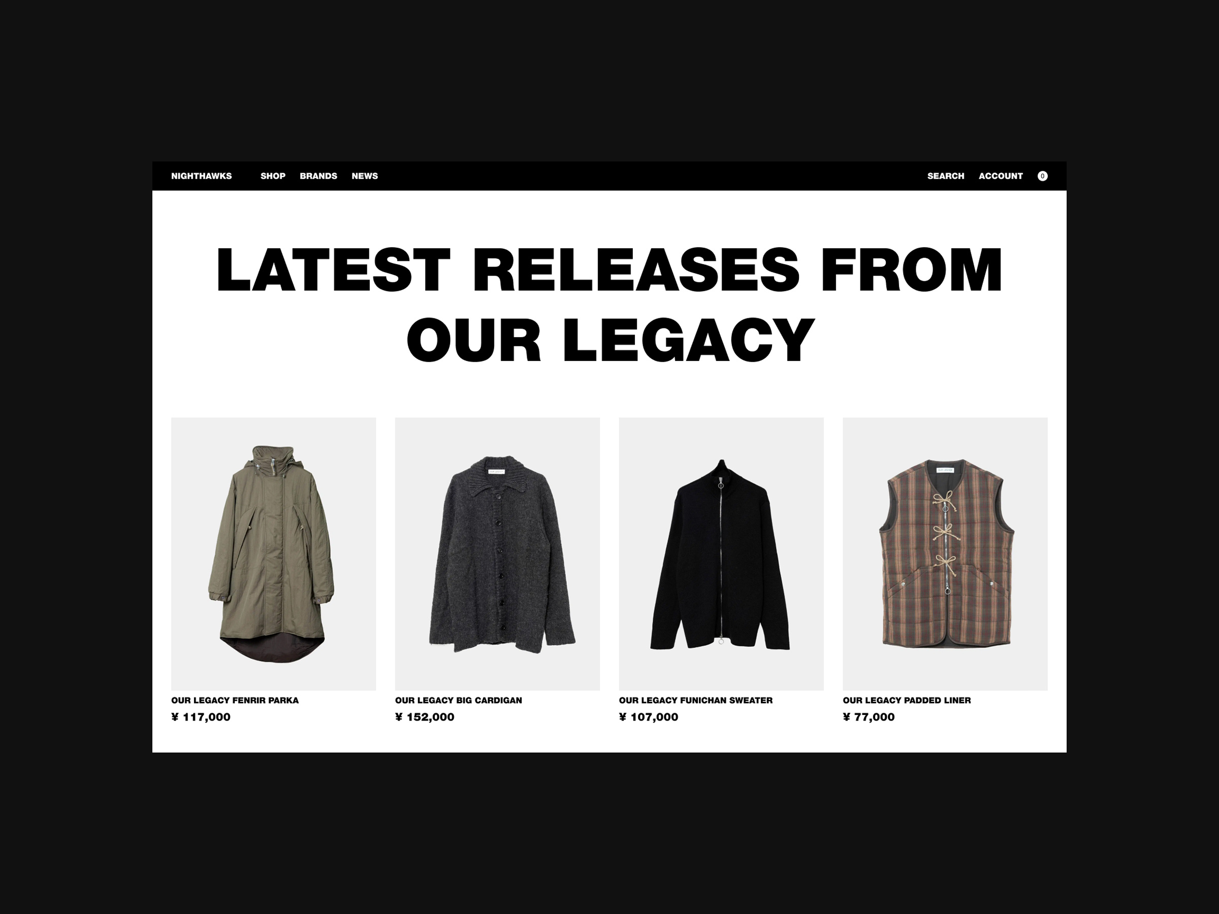 Example of Ready To Launch E Commerce Website