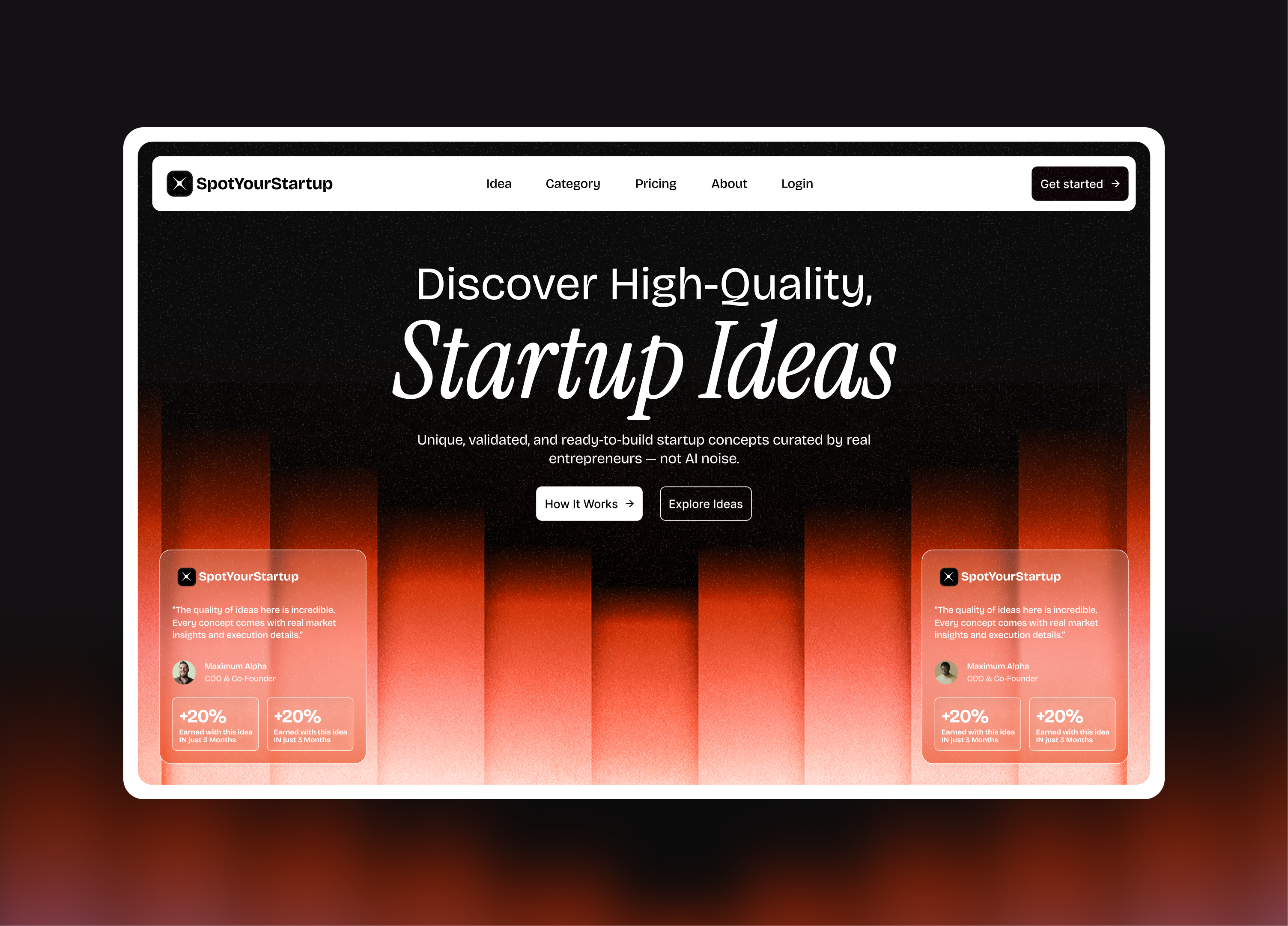 SaaS Landing Page Design landing page ui ux