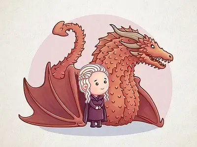 Game of Thrones Fan Art – Daenerys & Dragon Animation animated illustration animation design character animation character design creature design daenerys targaryen digital art dragon animation dragon art dragon queen fan art animation fantasy art fantasy character art fantasy illustration game of thrones got fan art mother of dragons motion graphics stylized illustration