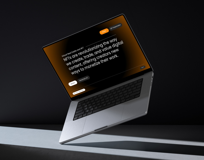 Dark NFT Digital Creative Presentation branding business presentation mockup nft pitch deck presentation presentation template technology ui web3