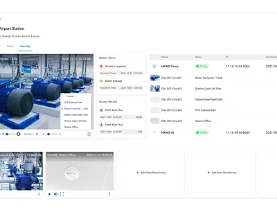 Camera control in stations ui design