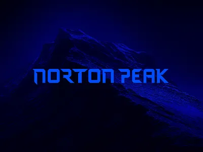 Norton Peak – Visual identity blue brand branding graphic design identity logo logotype mountain watch brand