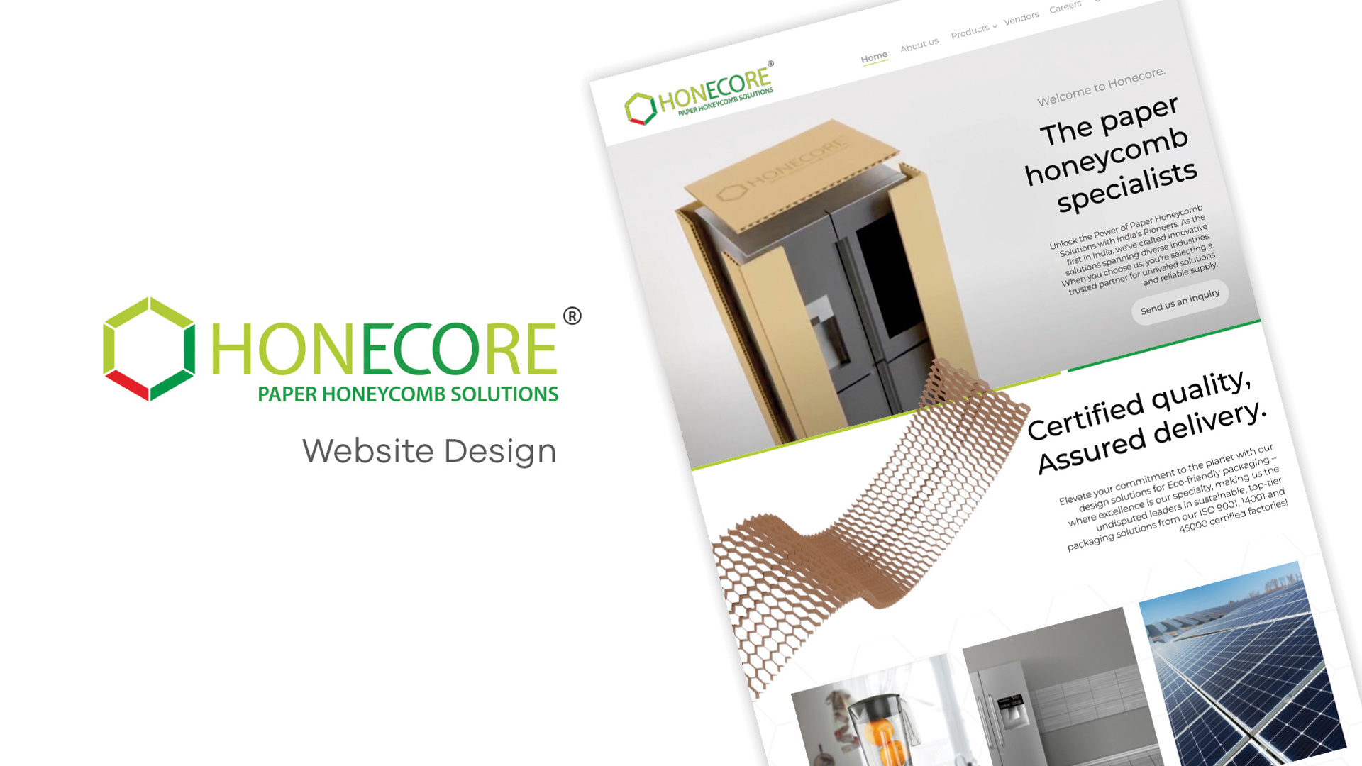 Honecore Website Design branding graphic design ui website design