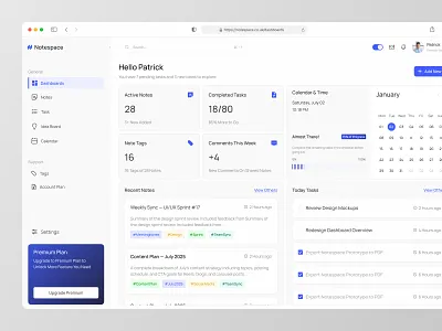 Notespace - Advanced Note Taking & Productivity Dashboard SaaS ai app app design branding clean dashboard elegant graphic design illustration logo minimalist modern design notetaker product design product development saas saas design typography ui website design