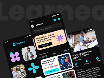 📱 Learneo — Smart, Clean & Modern Learning App UI app dashboard ui app development ui course app ui creative app interface cross platform app dark mode app ui e learning mobile app education app design intuitive navigation learning app ui mobile app concept mobile ui design modern app interface online course platform professional app design responsive app design skill building app student learning app uiux inspiration ux design for apps