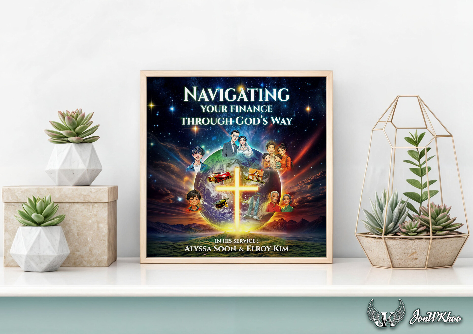 Navigating your Finance Through God's Way 2025 | Event Design christian cover art digital 2d epcc foxtails god graphic design instagram jesus jonwkhoo poster design ppt slide social media post tv display