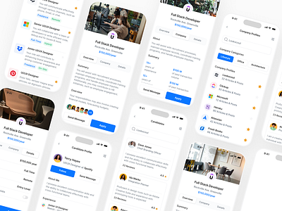 Mobile Jobs - Lookscout Design System android app application clean design ios jobs layout mobile responsive ui user interface ux