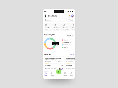 Project Management Mobile App app app design dashboard management app management dashboard management mobile app manager mobile mobile app planner app product design task tracker task tracker app uiux web app
