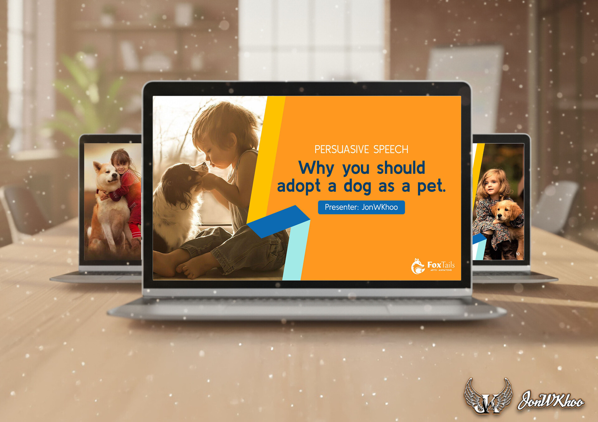 Why you should adopt a dog as a pet 2022 | Persuasive Speech adopt a dog awareness digital 2d dog graphic design han chiang college jonwkhoo malaysia penang persuasive speech pet lover ppt design social media graphics