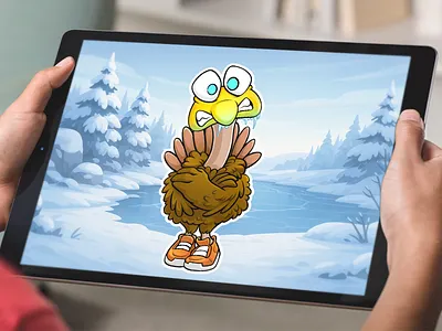 Funny Turkey Logo Design, Turkey Design for Thanksgiving Day 2026 animal beehaya bird branding cartoon design freezing funny graphic design holdiday illustration logo mascot thanksgiving turkey vector winter