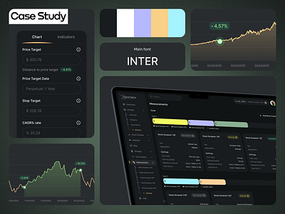Signal Sigma – Investment Research Platform branding dark theme design finance fintech illustration investments logo saas ui ux web web platform website
