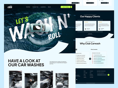 Car Wash Website Landing Page UI Design automotive website car landing page car wash car web design carwash design carwash website carwash websites homepage landing page luxury car website minimal website modern car wash website modern website ui uiux design web design website website design website development