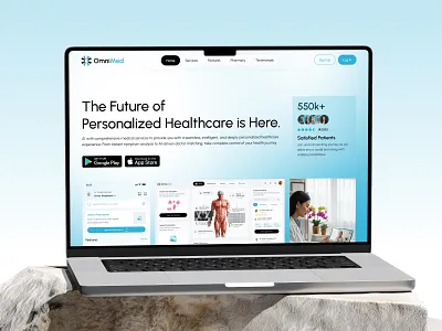 Healthcare Dashboard & Web Design app dashboard health healthcare healthtech interface landing page medical mobile design modern product design productdesign radiyal saas ui uiux ux web design webdesign website
