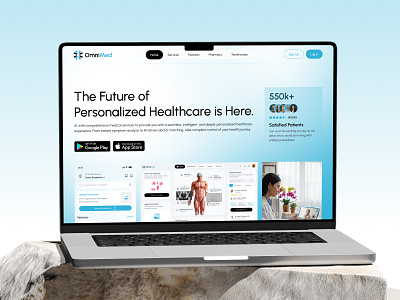 Healthcare Dashboard & Web Design app dashboard health healthcare healthtech interface landing page medical mobile design modern product design productdesign radiyal saas ui uiux ux web design webdesign website