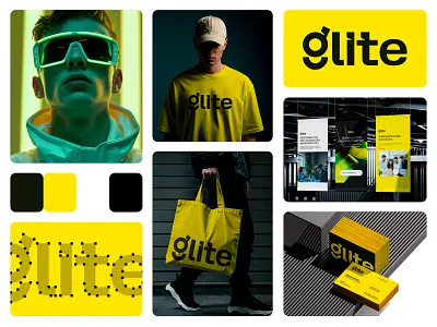 Glite: A Bold and Futuristic Identity for Modern Technology bento grid brand concept brand exploration brand guidelines brand identity brand presentation branding creative direction design system digital branding futuristic branding graphic design identity design logo design modern identity tech branding technology brand visual identity
