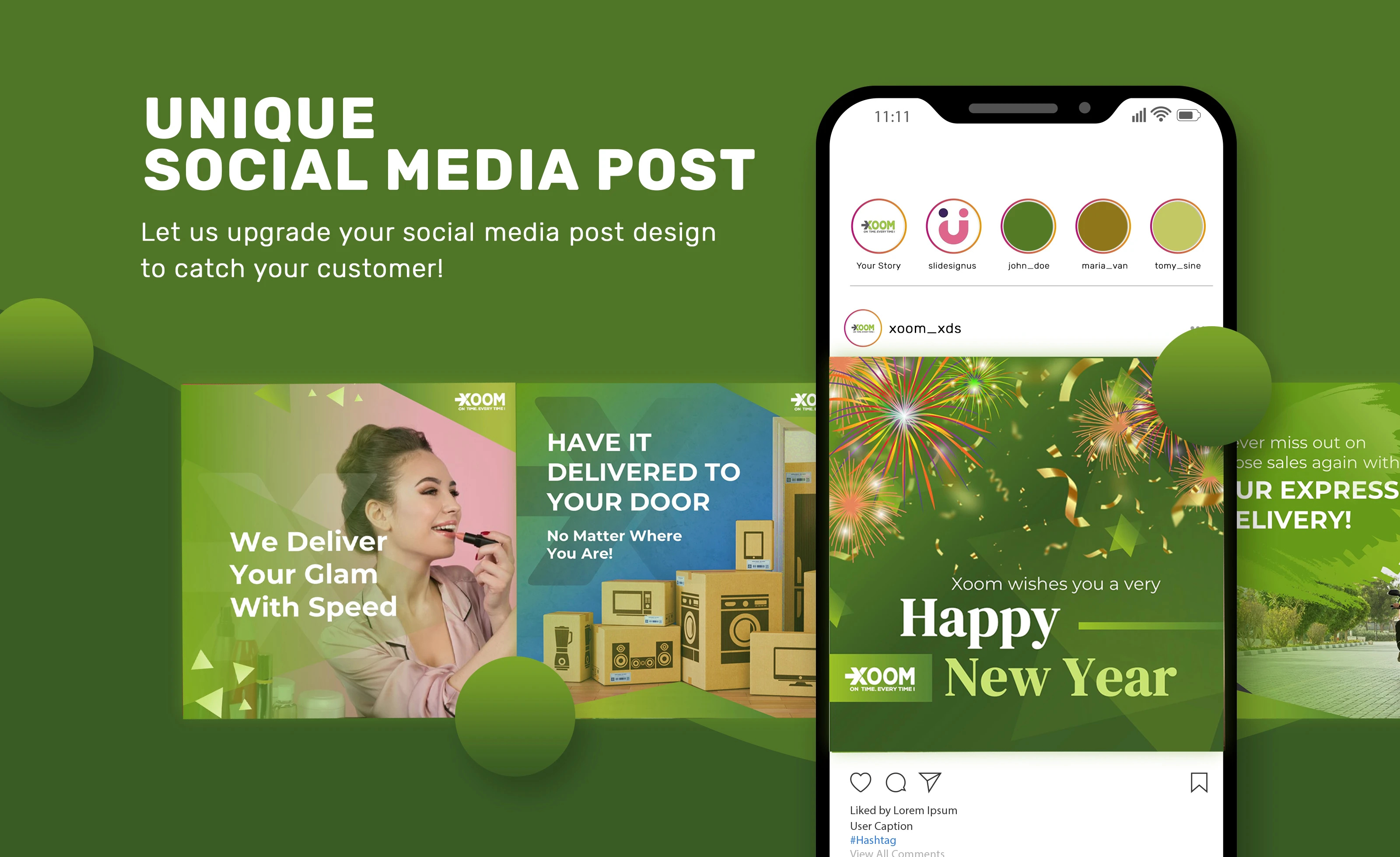 Example of Social Media Post Design