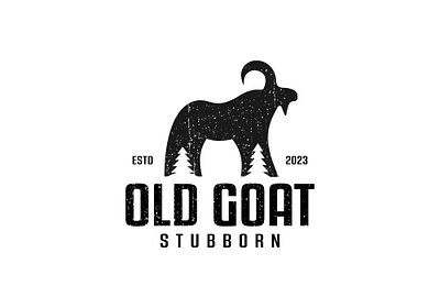 Old Goat ancient animallogo animals blackandwhite bold brandidentity branding goat grunge logo logos old oldgoat serious vector vintage vintagedesign vintagelogo