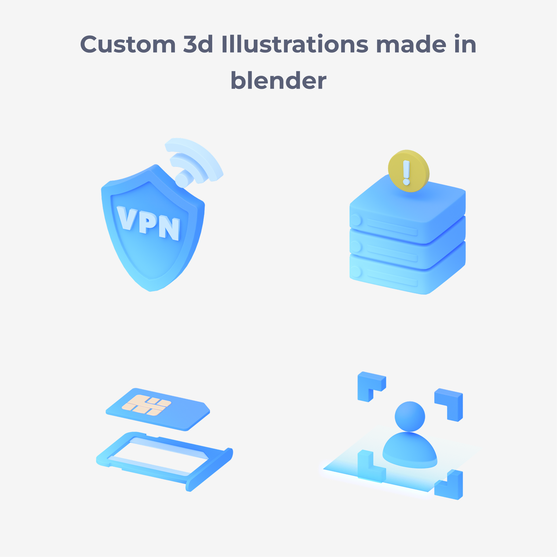 3d Illustration in Blender 3d modelling blender illustration