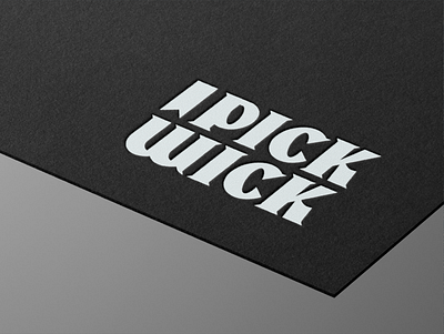 Pickwick Stacked Logo Mockup brand design brand identity branding branding design font hand drawn handlettering identity design lettering logo logo design logotype type typeface typographic typography vintage visual identity wordmark