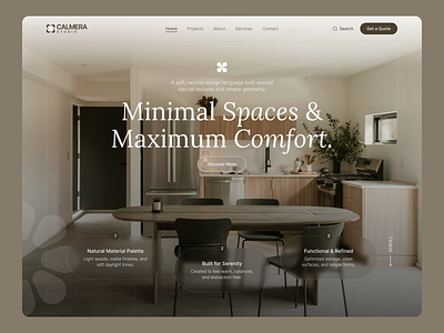 Modern Home Aesthetic Exploration clean creative design dribbble home kitchen kitchen furniture kitchen website kitchenware landing page logo minimal modern website product design typography ui ux web website wood