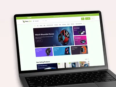 Naas E-Mart: E-commerce Web Design ecommerce figma (or sketchxd) landingpage minimal productpage shopping ui uiux webdesign websitedesign
