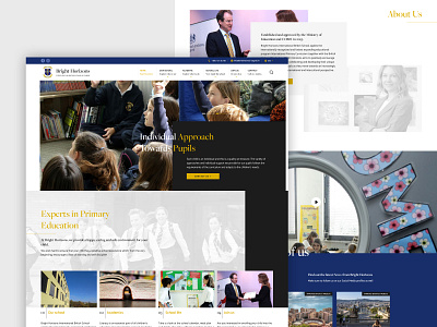 Bright Horizons International British School branding curriculum design education school web design web development website