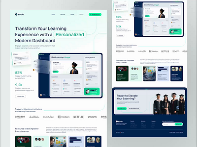 Scrub - Landing Page app application edtech education framer freebie landing page learning productivity student webflow