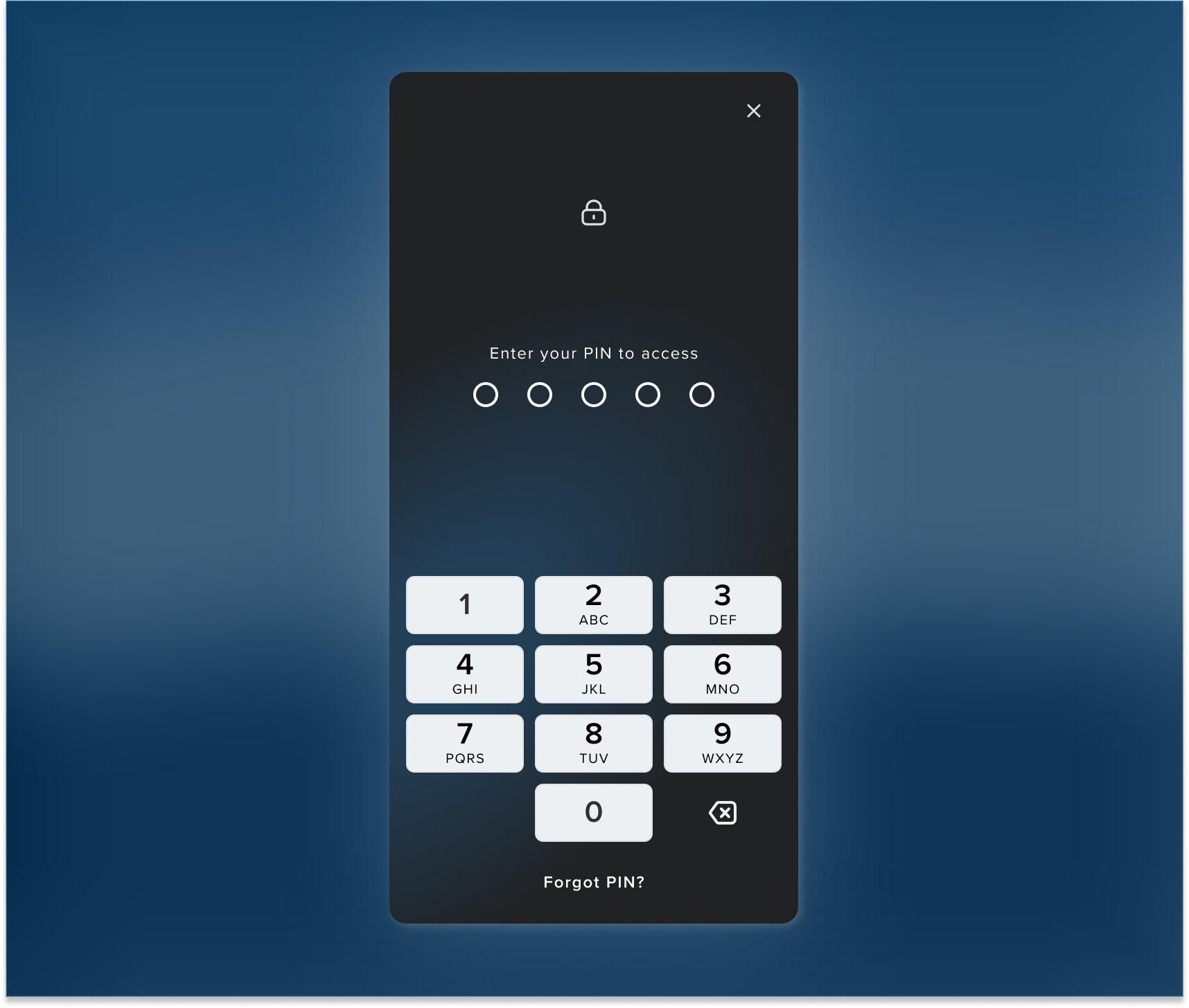 Secure PIN Entry UI authenticationui darkmode enterpin interactiondesign mobileapp securedesign uichallenge uidesign uxdesign