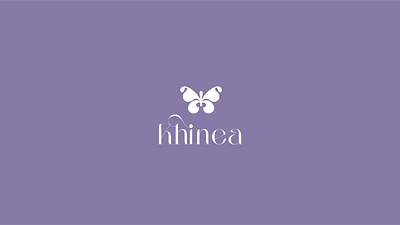 Khinea branding brand branding butterfly graphic design logo skincare