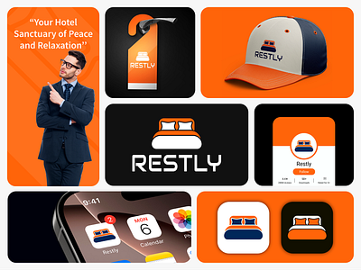 RESTLY – Premium Logo Identity bedding logo bedroom logo business logo clean logo comfort logo company logo creative logo furniture brand logo furniture logo hospitality logo hotel logo interior logo logo branding logo for sale luxury hotel logo minimal logo modern logo design premium logo professional logo design ready made logo