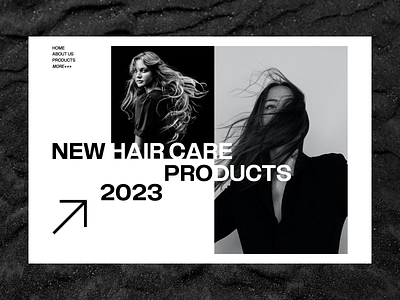 Home page design for hair care products daily ui daily ui challenge e commerce home page design landing page ui web design