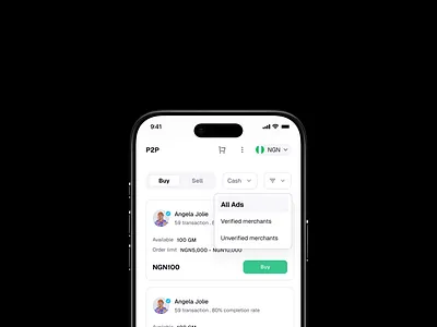 Gimme P2P Merchant List fintech gimmeapp mobileapp ui
