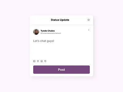 Day 81 – Status Update 100daysui branding dailyui day 81 – status update design designchallenge dribbble illustration logo ui uidesign
