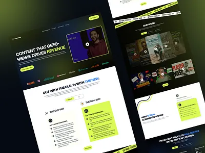 Marketing Agency Landing Page Design ai design app design app ui dark theme design figma lading page design ui ui design ui ux design uiux unique design