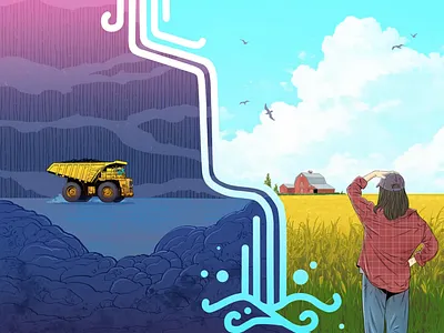 Dominic Bugatto for GrainsWest conceptual illustration dominic bugatto editorial illustration farers farming grainswest illustration illustrationart illustrationartist illustrationzone illustrator