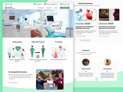 Landing Page Design for Clinic bali branding clinic design doctor hospital landing page nurse ui ux web