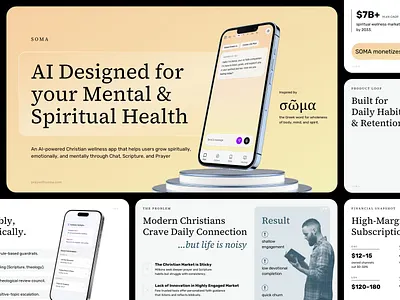 PowerPoint Presentation Redesign for a Health Startup Slide Deck branding business presentation business slide design illustration investor deck investor slide medical presentation pitch deck pitch deck design powerpoint powerpoint template presentation presentation design slide slide design