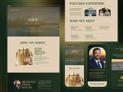 Financial Advisor Website Design - Forest Ridge custom website financial advisor financial advisor web design financial advisor website small business website small business website example web design website design