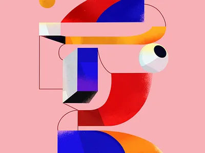 Faces in Layers 3d artwork design graphic design illustration